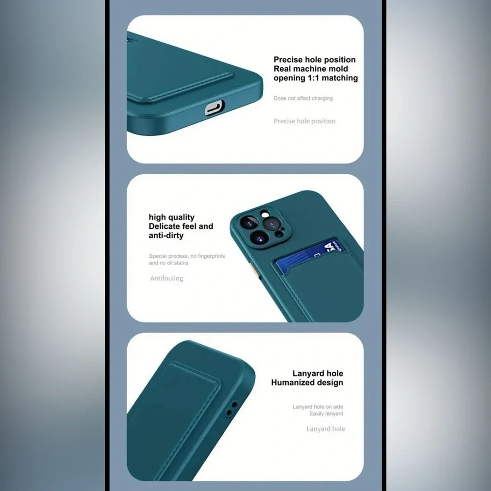 NEW!! iPhone 15 Pro Max Card Slot Case ✨✨ - BLACK